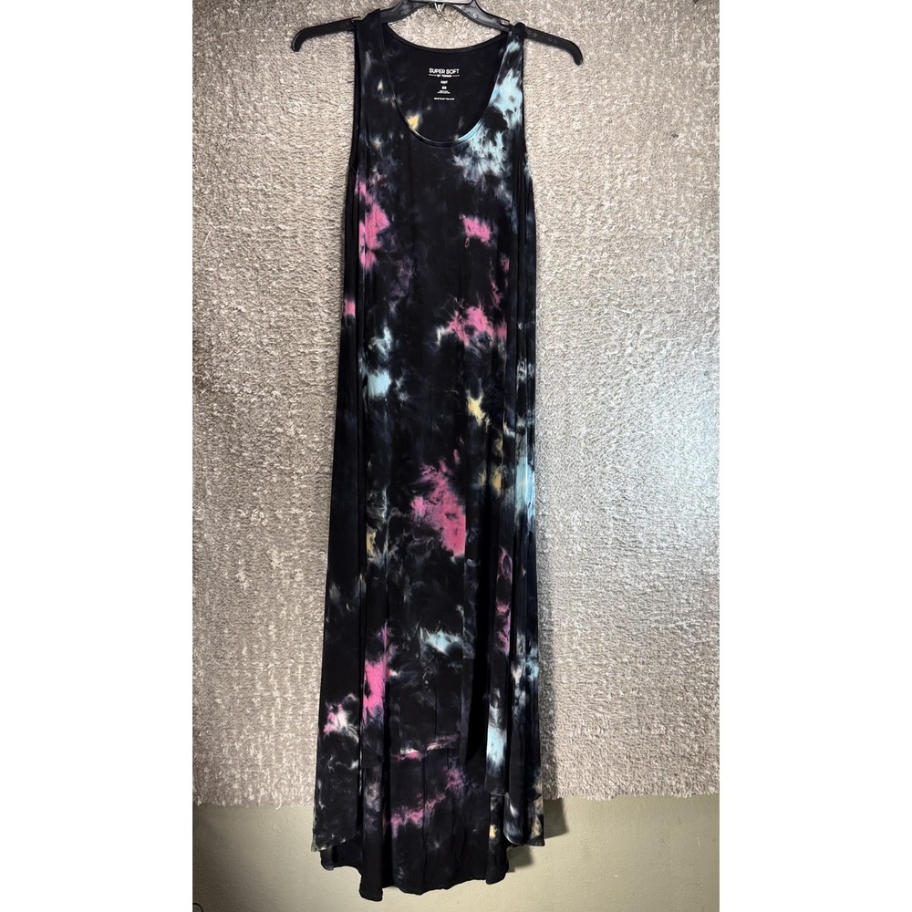 Torrid Super Soft Knit Tie Dye Maxi Dress Sleeveless High Low Tie Dye 00, 10